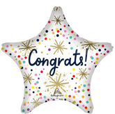 Jumbo Sprinkle Confetti Congrats Foil Balloon
